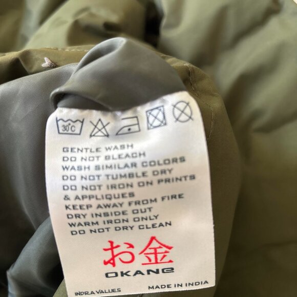 OKANE Men's Olive Green Lightweight Puffer Jacket Size XL - Picture 5 of 7